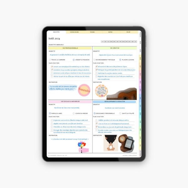 2024-2025 Planner digital - Le Planner Coach de Vie - Vertical - Image 2